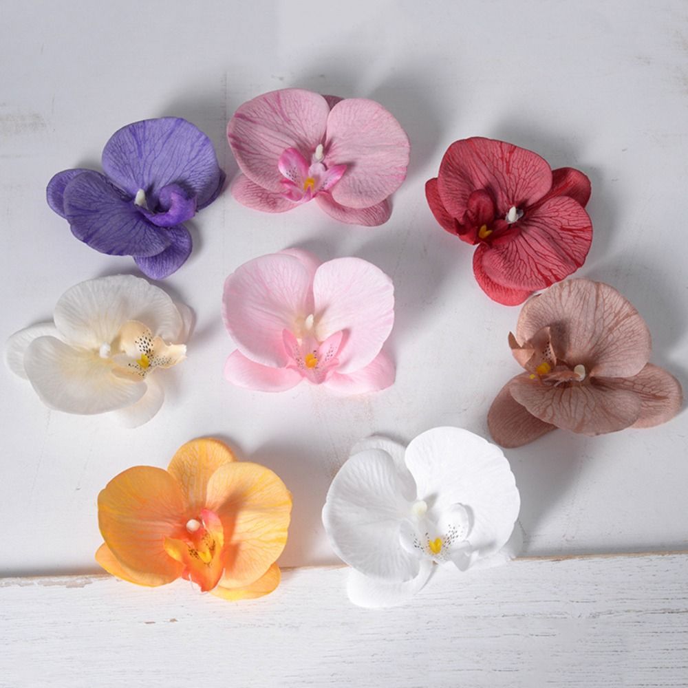 Orchid Phalaenopsis - ดอกกล้วยไม้ฟาแลนนอปซิส DIY ทำมือ สวยงาม ดอกไม้ประดิษฐ์รูปผีเสื้อ อุปกรณ์ประกอบฉากถ่ายภาพ