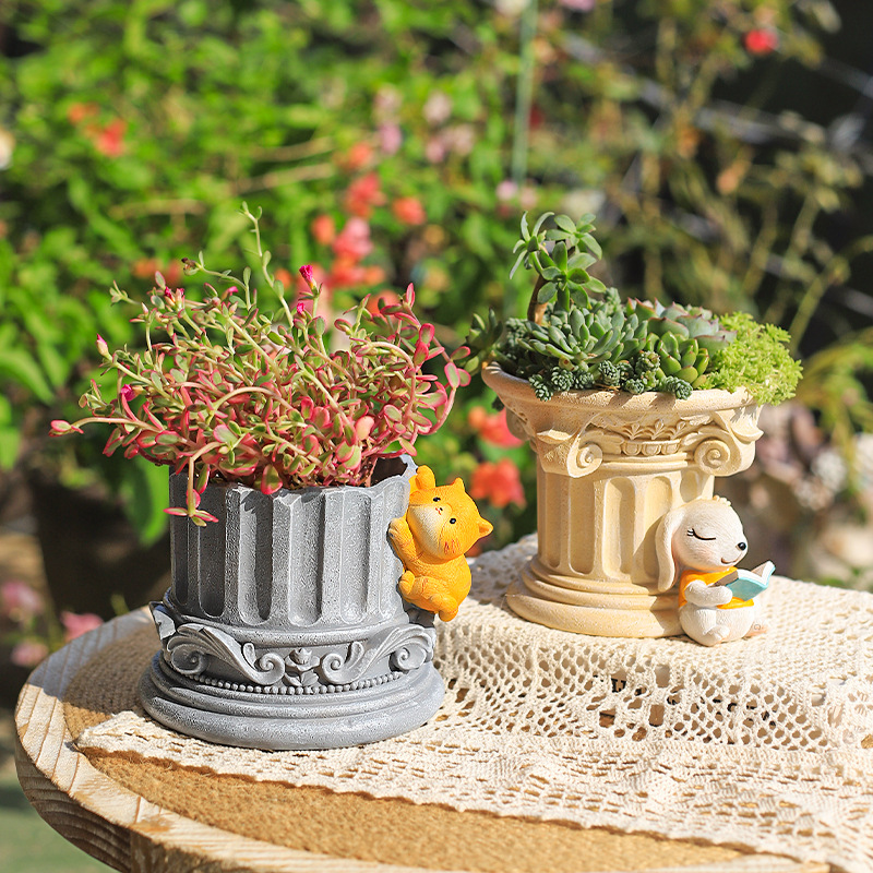 กระถางปลูกต้นไม้คอลัมน์กรีกเสา - Snake Plant Ceramic บทวิจารณ์และราคา