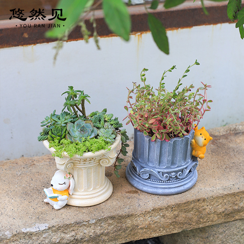 กระถางปลูกต้นไม้คอลัมน์กรีกเสา - Snake Plant Ceramic บทวิจารณ์และราคา