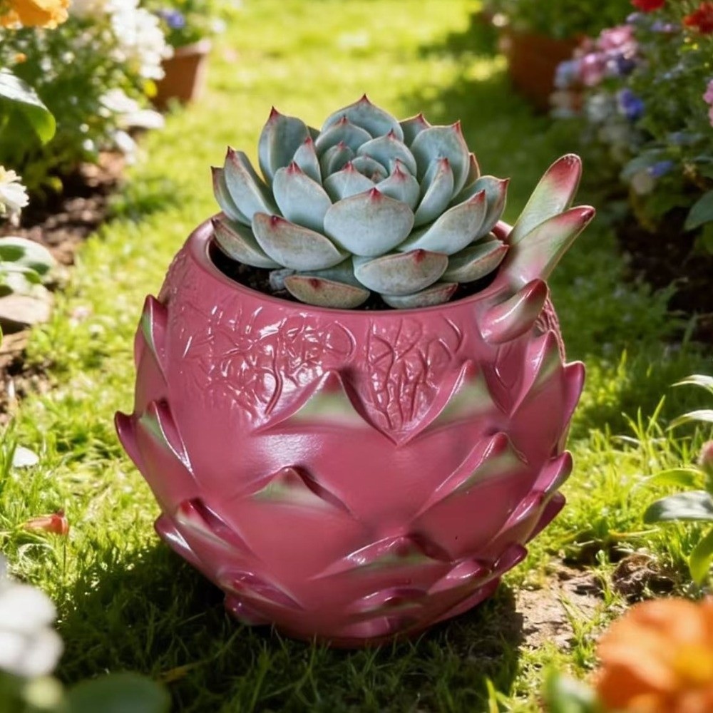 กระถางเรซิ่นรูปผลไม้ ดีไซน์สร้ - Snake Plant Ceramic บทวิจารณ์และราคา