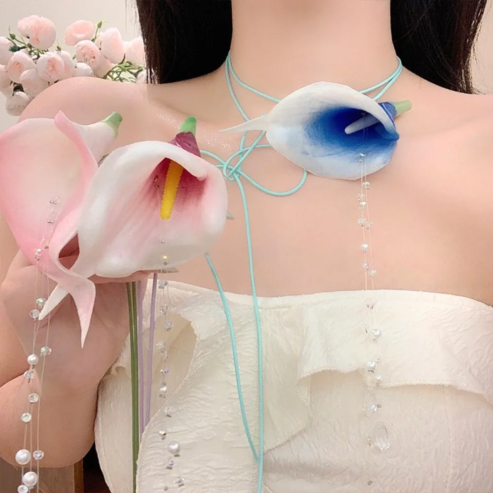 แฟชั่นยุ้ยCalla Lilyลูกปัดจี้V - String Of Pearls Plant บทวิจารณ์และราคา