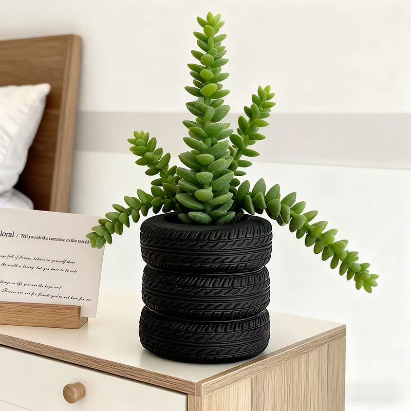 กระถางต้นไม้เรซิ่นรูปยางรถยนต์ - Snake Plant Ceramic บทวิจารณ์และราคา