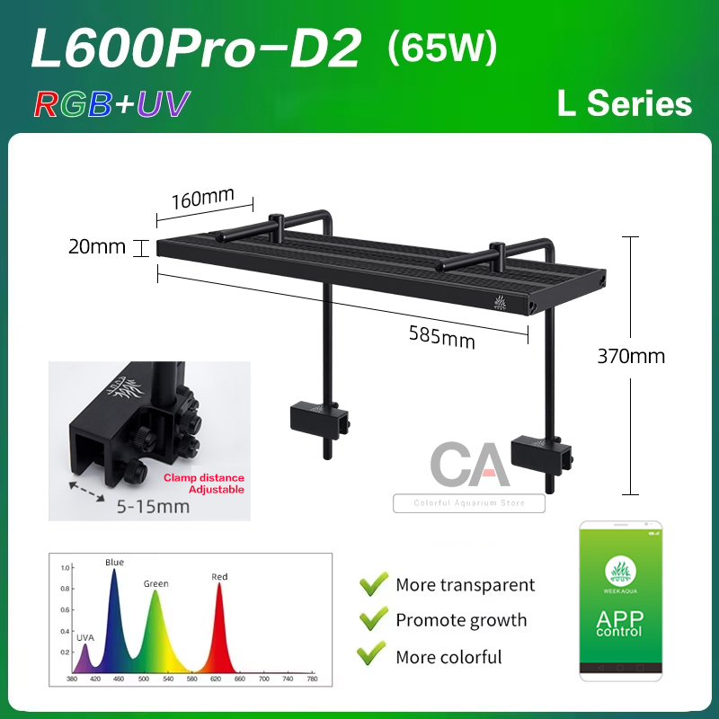 WEEK AQUA L Series, โคมไฟ LED  - Plant Parent App บทวิจารณ์และราคา