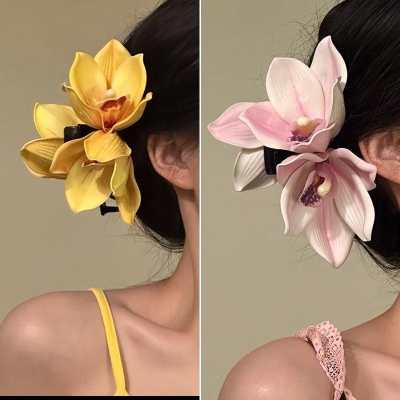 กิ๊บติดผมรูปดอกกล้วยไม้ขนาดใหญ - Orchid Phalaenopsis บทวิจารณ์และราคา